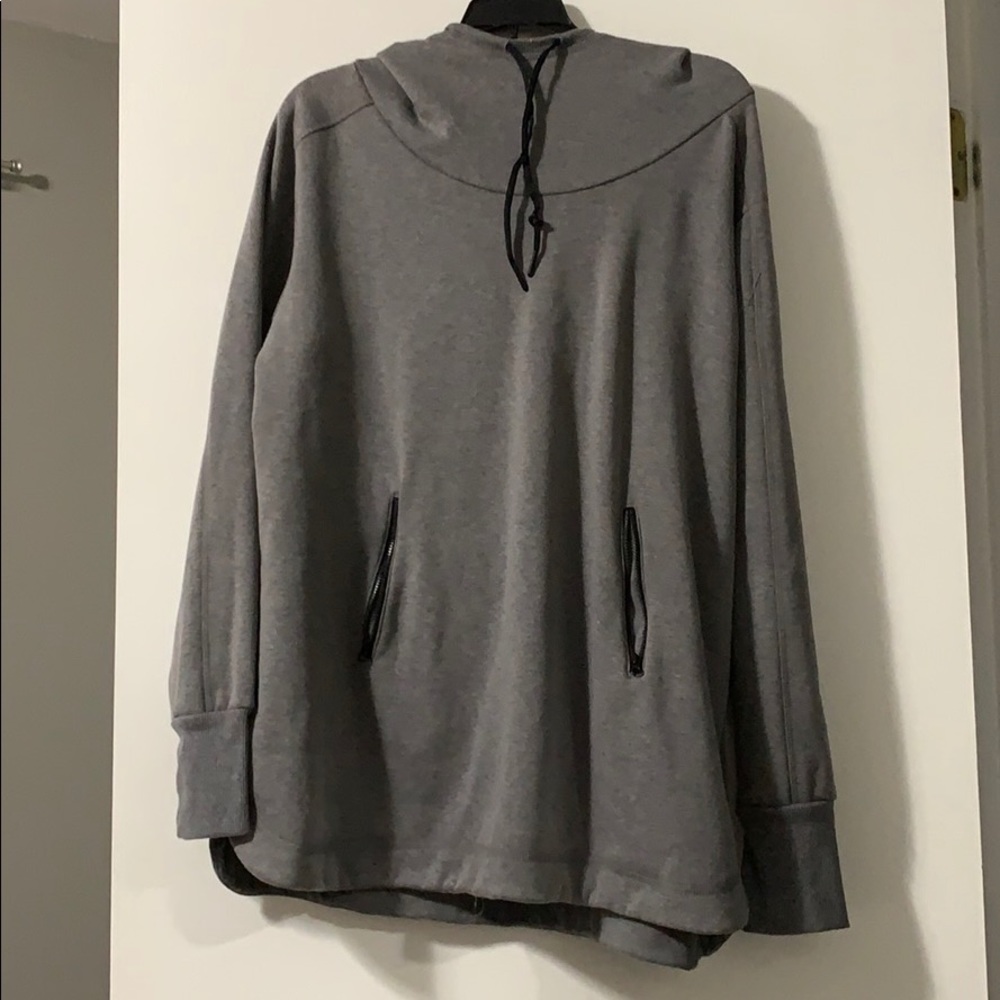 Fleece Lined Cowl Neck Hoodie